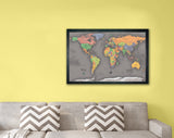 Framed Magnetic Travel Map