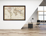 XL Framed Magnetic Travel Map 46