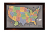 XL Framed Magnetic Travel Map