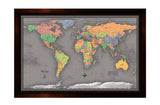 XL Framed Magnetic Travel Map
