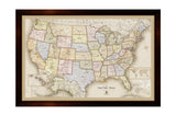  XL Framed Magnetic Travel Map