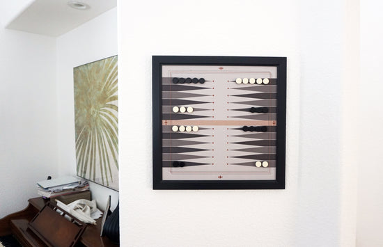 Magnetic Canvas Backgammon Game