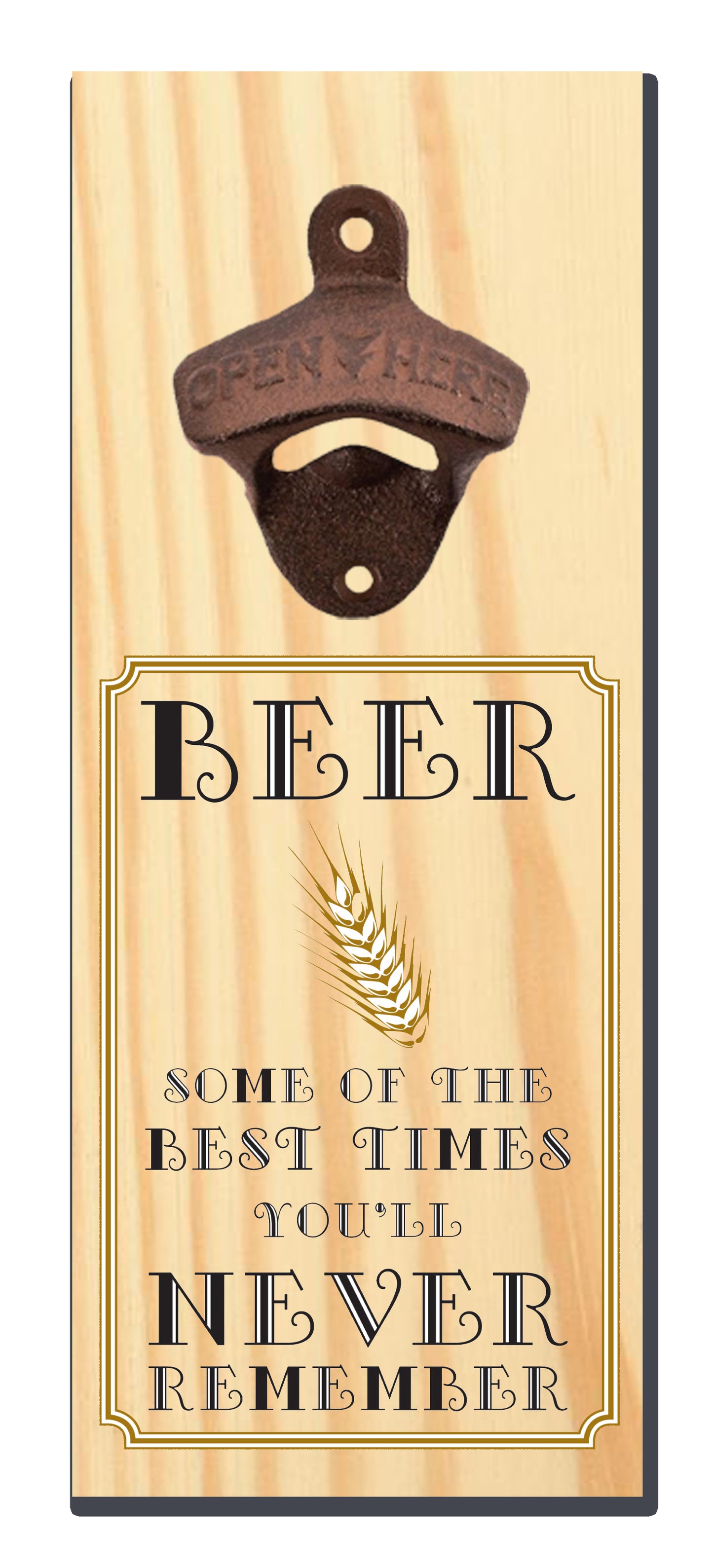 Magnetic Bottle Opener - Humor & Beer