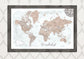 Personalized World Magnetic Travel Maps EXTRA LARGE - 46" x 34"
