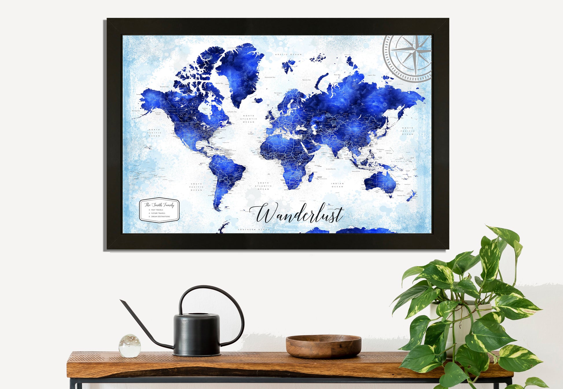 Personalized USA Magnetic Travel Maps