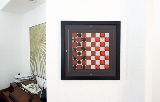 Magnetic Canvas Checkers Game