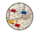 Map Pin Magnets - Set of 30 Mixed