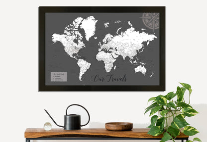 Personalized USA Magnetic Travel Maps