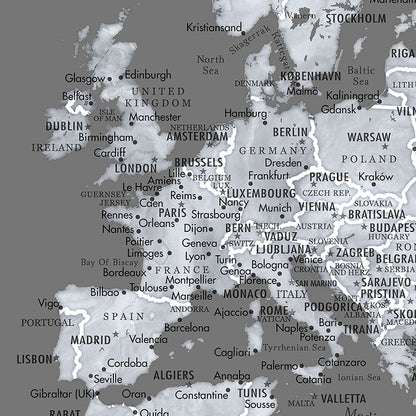 zoom view of europe
