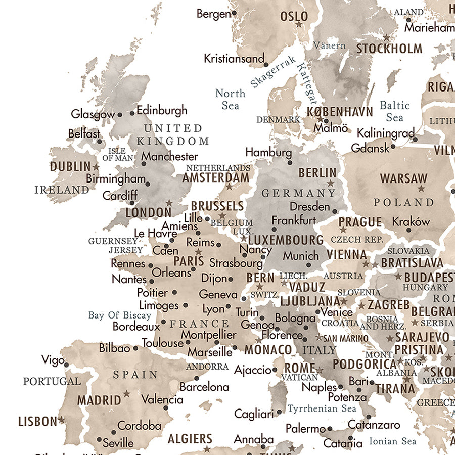 Zoom View on europe