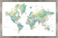 Framed Magnetic Travel Map - Green Spring
