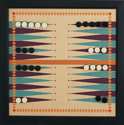 Wall Mounted Backgammon Game Set 