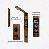 LED Ring and Hook Game with bottle opener & cap catcher