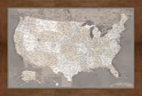 XL Framed Magnetic Travel Map