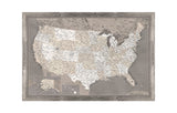 Magnetic Push Pin Travel Map
