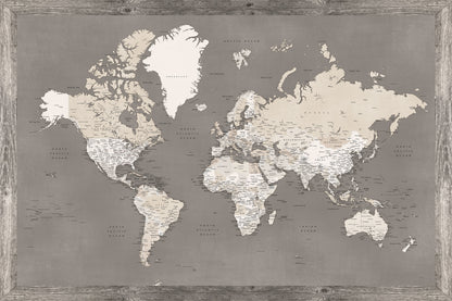 Magnetic Push Pin Travel Map