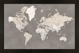 XL Framed Magnetic Travel Map