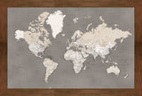 XL Framed Magnetic Travel Map