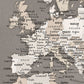 Zoom View of europe