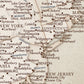 Framed Magnetic Travel Map - Vintage Distressed
