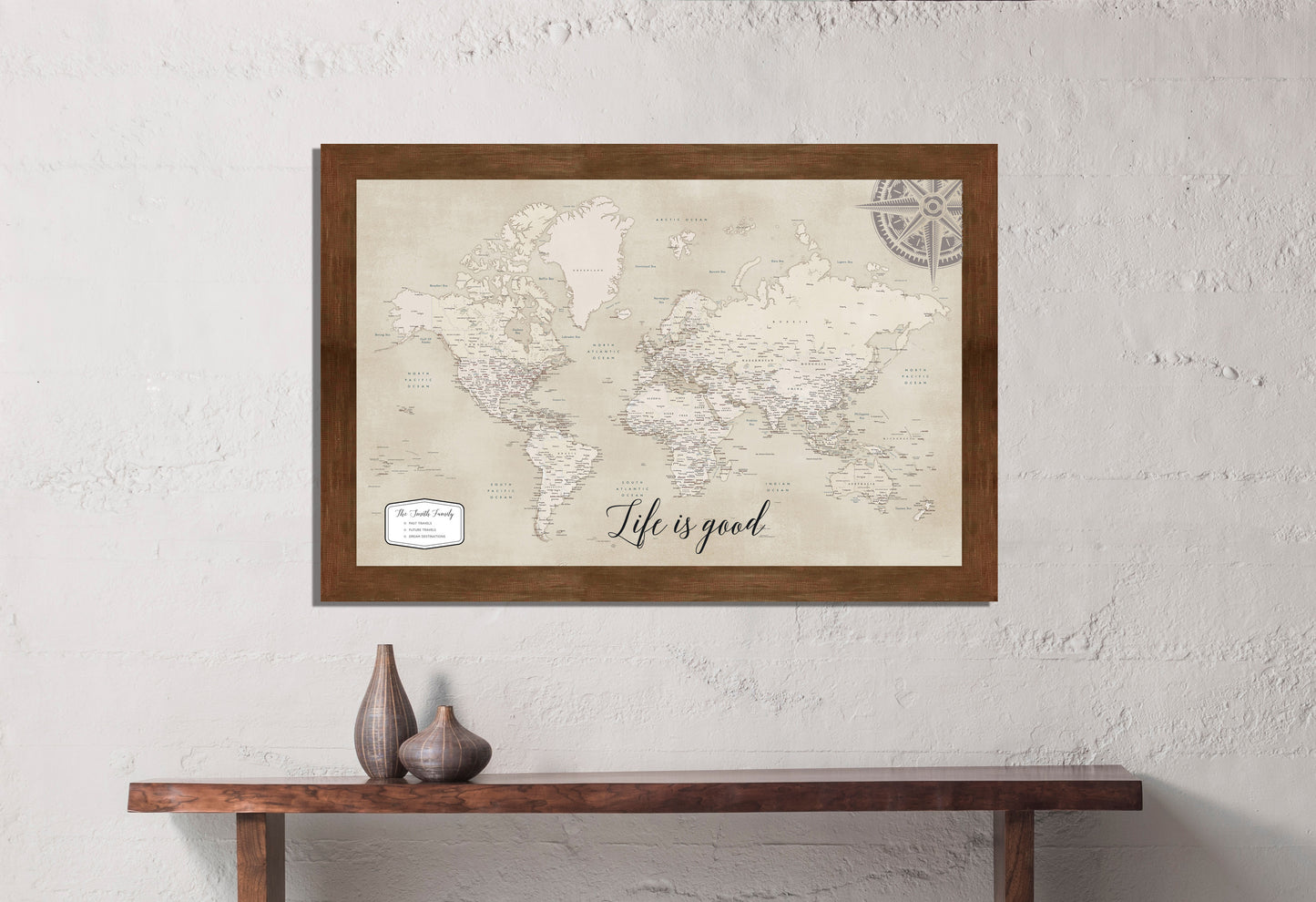Personalized USA Magnetic Travel Maps EXTRA LARGE - 46" x 34"