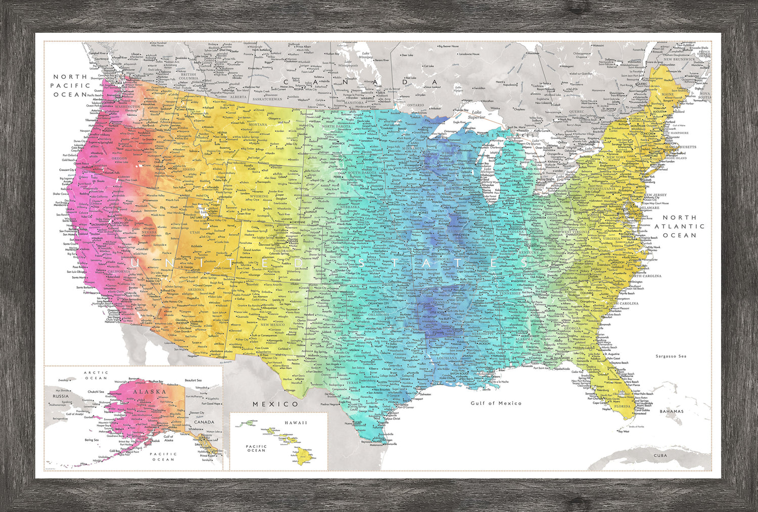 Large Pride Travel Map