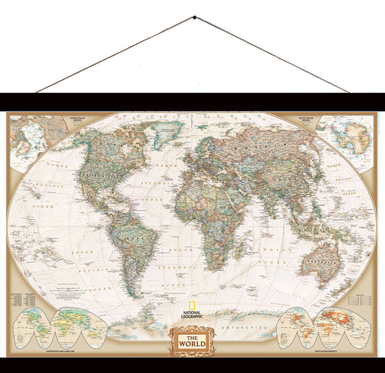 National Geographic Scroll Travel Map - Executive