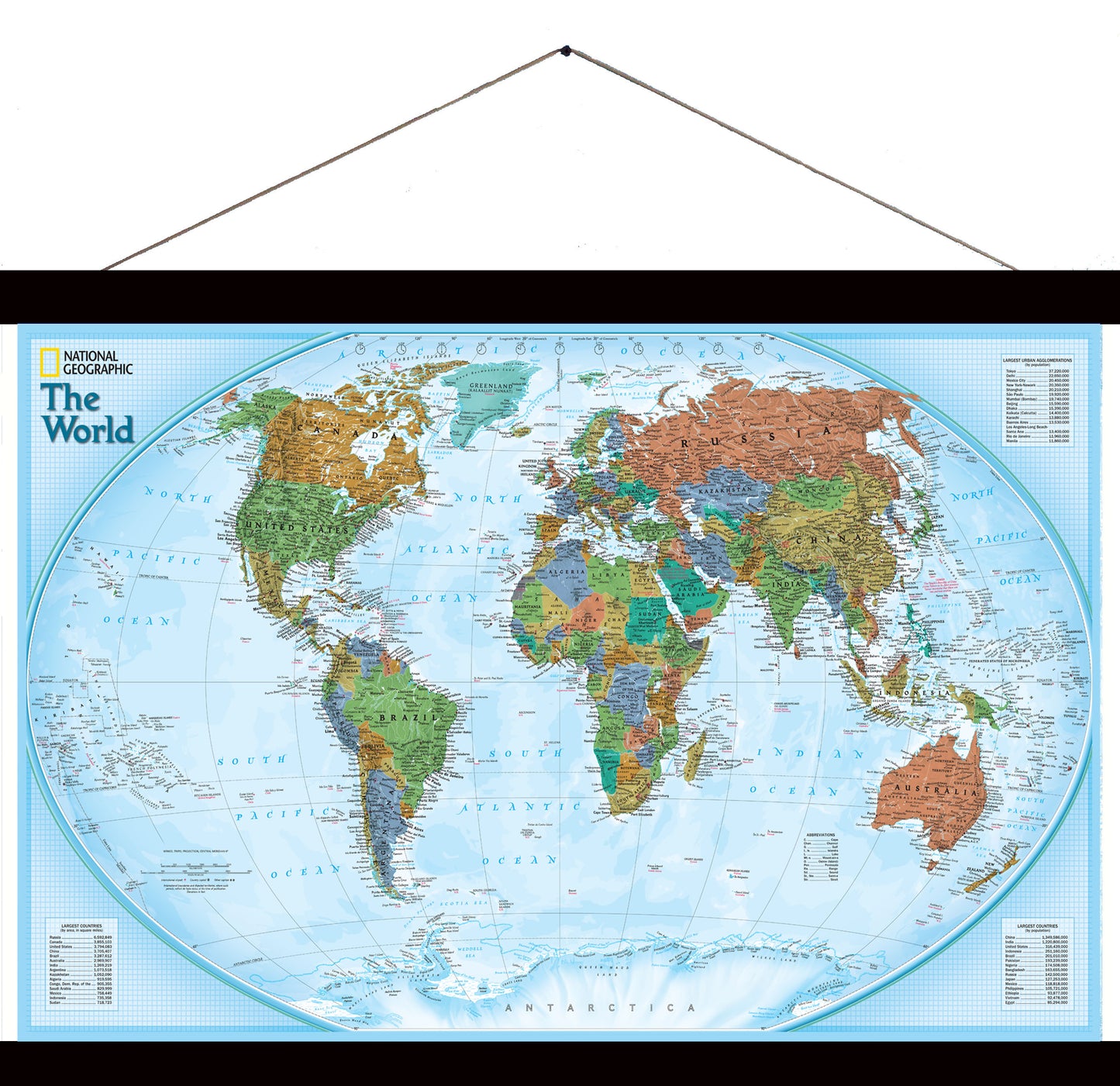 National Geographic Scroll Travel Map - Explorer